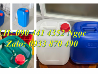 Thùng nhựa 24 lít đựng kiềm, can nhựa 22 lít đựng thuốc diệt côn trùng, can nhựa 20 lít đựng rượu 