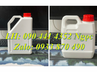 Can nhựa 0.5 lít, can 1 lít nhựa HDPE, can nhựa 2 lít vuông đựng hóa chất 