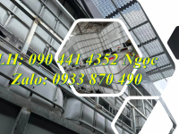 Téc nhựa ibc 1000 lít, thùng nhựa vuông 1000 lít, bồn nước 1000 lít có khung thép 
