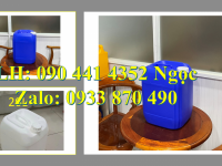 Can nhựa 24 lít đựng chất bôi trơn, thùng nhựa 25 lít vuông, can nhựa 30 lít vuông xanh giá rẻ 