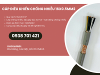 Cáp điều khiển chống nhiễu 16x0.5mm² – Truyền tín hiệu ổn định Bình Dương, Đồng Nai