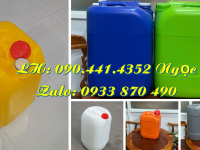 Vỏ can nhựa 24 lít vuông, can nhựa 25 lít tròn đựng hóa chất, can nhựa vuông 30 lít đựng axit 