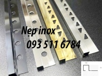 Nẹp nhôm góc âm nẹp inox góc vuông trang trí