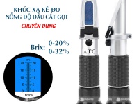 ✅ Khúc xạ kế đo nồng độ dầu cắt gọt chuyên dụng ATC 0-20% Brix, Ship COD toàn quốc