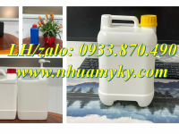 Vỏ can nhựa 1 lít tròn, can nhựa 2 lít vuông quai, can nhựa 5 lít tròn quai xéo 