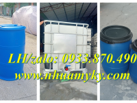 Thùng phuy nhựa 120 lít đựng thực phẩm chế biến, thùng phuy nhựa 220 lít làm phao bè 