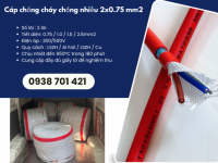 Cáp chống cháy chống nhiễu Altek Kabel 2x0.75mm² phân phối Bắc Ninh, Bắc Giang