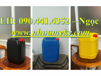 Can nhựa đựng dầu 20 lít, can nhựa 22 lít đựng mật ong, thùng nhựa 24 lít vuông đựng hóa chất 