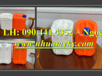 Bán can nhựa 5 lít đựng methanol, bình 2 lít đựng rượu, can nhựa 1 lít đựng chất dễ bắt lửa 