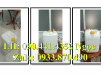 Can nhựa 30 lít vuông dày, thùng nhựa 25 lít đựng axit, can nhựa 20 lít đựng hóa chất tẩy xóa 
