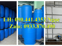 Thùng phuy sắt đựng hóa chất 220 lít, bán vỏ thùng phuy sắt 220L mới, thùng phi sắt 220 lít cũ 