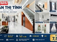 BÁN NHÀ MỚI 3 TẦNG MẶT TIỀN ĐƯỜNG TRẦN THỊ TÍNH NHA TRANG – DIỆN TÍCH SÀN 153,4M² FULL NỘI THẤT CAO