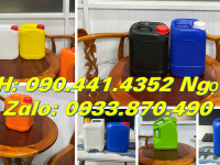 Vỏ can nhựa 1 lít đựng hóa chất, can nhựa vuông 2 lít, can nhựa 5 lít vuông có vòi nhấn 