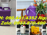 Vỏ can nhựa 1 lít đựng hóa chất, can nhựa vuông 2 lít, can nhựa 5 lít vuông có vòi nhấn 