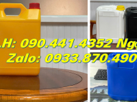 Vỏ can nhựa 1 lít đựng hóa chất, can nhựa vuông 2 lít, can nhựa 5 lít vuông có vòi nhấn 