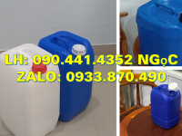 Vỏ thùng nhựa 30 lít đựng dầu nhớt, can nhựa 25 lít đựng hóa chất gốc axit 