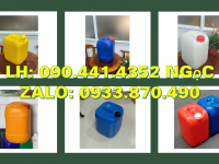 Vỏ thùng nhựa 30 lít đựng dầu nhớt, can nhựa 25 lít đựng hóa chất gốc axit 