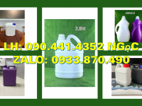 Can nhựa 5 lít vuông đựng axit photphoric, can 2 lít vuông đựng chất phụ gia ngành nông dược 