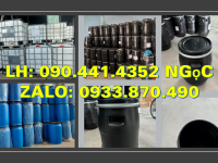 Thùng phuy sắt cũ đựng hóa chất loại đẹp, dày, thùng phuy sắt đựng hóa chất 220L nắp kín 