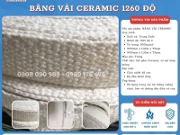 Băng vải sợi gốm Ceramic cách nhiệt, chống cháy