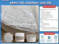 Băng vải sợi gốm Ceramic cách nhiệt, chống cháy