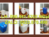Thùng nhựa 25 lít đựng javel, can nhựa 30 lít vuông đựng hóa chất nồng độ cao 