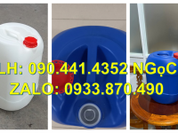 Thùng nhựa 25 lít đựng javel, can nhựa 30 lít vuông đựng hóa chất nồng độ cao 