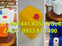 Thùng nhựa 25 lít đựng javel, can nhựa 30 lít vuông đựng hóa chất nồng độ cao 