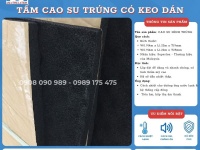 Tấm cao su hình trứng có keo dán, cách âm, cách nhiệt lạnh hiệu Superlon