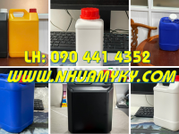 Can 5 lít tròn quai đựng hóa chất dạng sệt, can nhựa 2 lít đựng hóa chất dạng đặc 