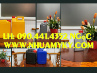SX can nhựa 1 lít đựng mật ong, can tròn 2 lít đựng dầu dừa, can nhựa 5 lít đựng muối axit 