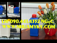 SX can nhựa 1 lít đựng mật ong, can tròn 2 lít đựng dầu dừa, can nhựa 5 lít đựng muối axit 