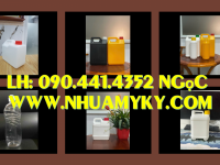 Can nhựa 2 lít đựng chất nhờn động cơ, can nhựa 5 lít đựng dung dịch lau chùi nội thất 