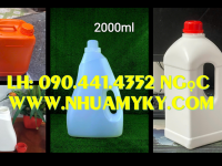 Can nhựa 2 lít đựng chất nhờn động cơ, can nhựa 5 lít đựng dung dịch lau chùi nội thất 