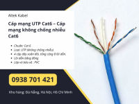 Cáp mạng UTP Cat6 – Cáp mạng không chống nhiễu Cat6 sẵn kho Đà Nẵng, Huế