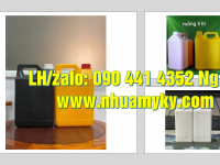 Sản xuất can nhựa 500ml, bình nhựa 1 lít đựng hóa chất, can nhựa 2 lít tròn đựng cồn dễ cháy