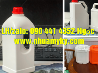 Bán can nhựa 2 lít đựng hóa chất dạng gel, can nhựa 5 lít đựng hóa chất có vòi nhấn 360 