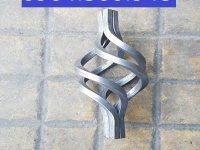 Quả rọ con tiện kết hợp thanh sắt tạo hoa văn đẹp