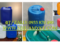 Can nhựa 20L đựng thuốc trừ sâu, thùng nhựa 22 lít đựng thuốc BVTV, can nhựa 25 lít vuông đựng axit 