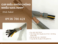 Cáp điều khiển chống nhiễu 16x0.75mm² Altek Kabel Quảng Trị, Huế, Nghệ An
