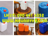 Bán can nhựa 22 lít đựng hóa chất vuông tại Đồng Tháp, Bến Tre, Vĩnh Long… 
