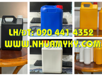 Bán can nhựa 5 lít đựng mật ong, can nhựa 2 lít đựng thực phẩm có chứng nhận, can nhựa 1 lít giá rẻ