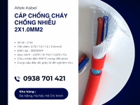 Cáp chống cháy chống nhiễu 2x1.0mm² sẵn kho, phân phối toàn quốc