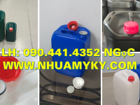 Thùng nhựa 20 lít đựng thuốc diệt sâu bọ, can nhựa 25 lít vuông trắng, can nhựa 30 lít xanh dày 