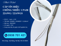 Cáp tín hiệu chống nhiễu 1 Pair 22AWG/22AWGS Altek Kabel – Cáp tín hiệu xoắn đôi 2 lõi