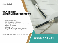 Cáp tín hiệu chống nhiễu 1 Pair 22AWG/22AWGS Altek Kabel – Cáp tín hiệu xoắn đôi 2 lõi