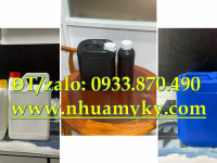 Can 2 lít đựng dầu gội có vòi nhấn, can nhựa 1 lít tròn đựng dầu xả tóc có vòi nhấn 
