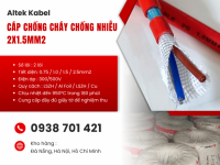 Cáp chống cháy chống nhiễu 2x1.5mm² Altek Kabel FR215GFT – Cáp chống cháy cho hệ thống báo cháy