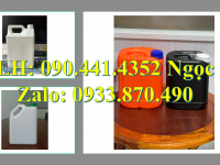 Vỏ can nhựa 1 lít vuông, can nhựa 2 lít tròn, bình nhựa 5 lít vuông đựng hóa chất 