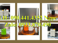 Vỏ can nhựa 1 lít vuông, can nhựa 2 lít tròn, bình nhựa 5 lít vuông đựng hóa chất 